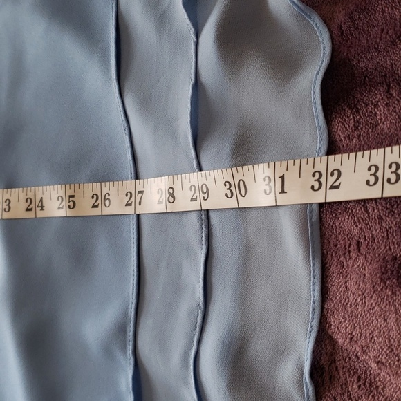 Csto. NWOT.   Blue: V-Neck; Lined; High-Low; Sleeveless Top. Size 22/24. - Picture 9 of 13